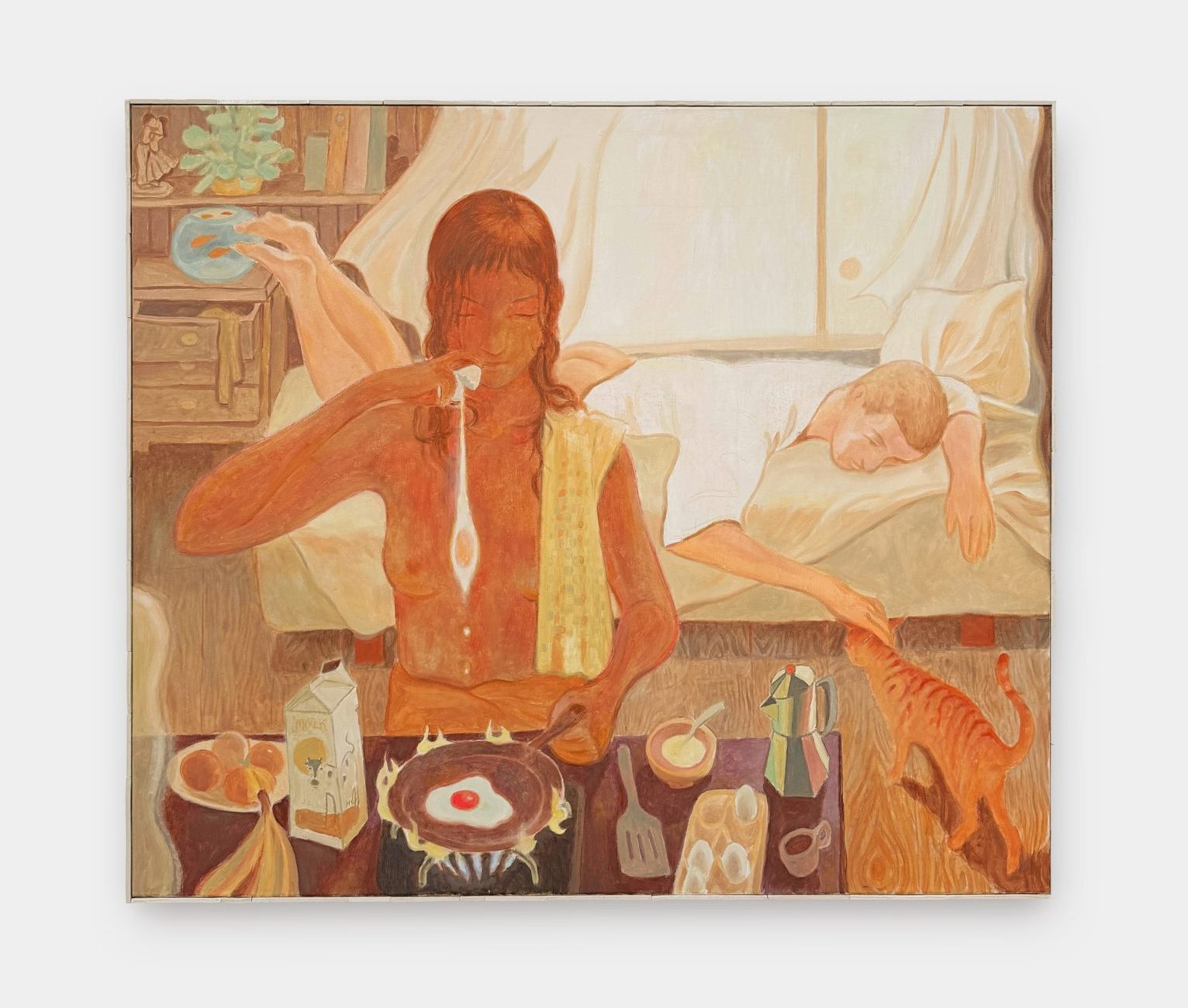 布面油画、胶彩、蛋彩