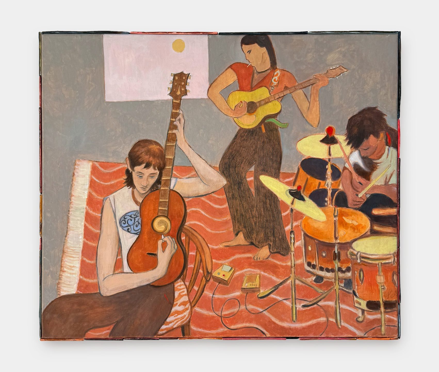 布面油画、胶彩、蛋彩