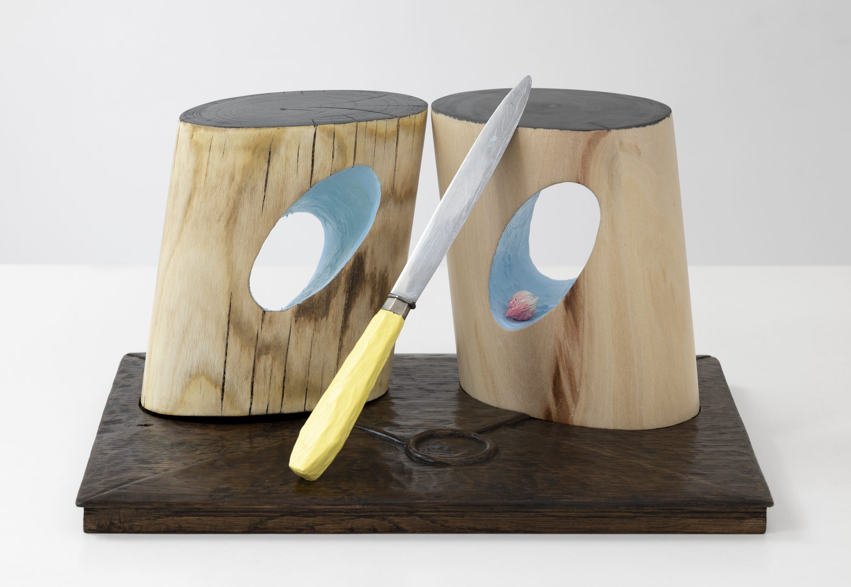 木材、木染料、乙烯基颜料, 餐刀