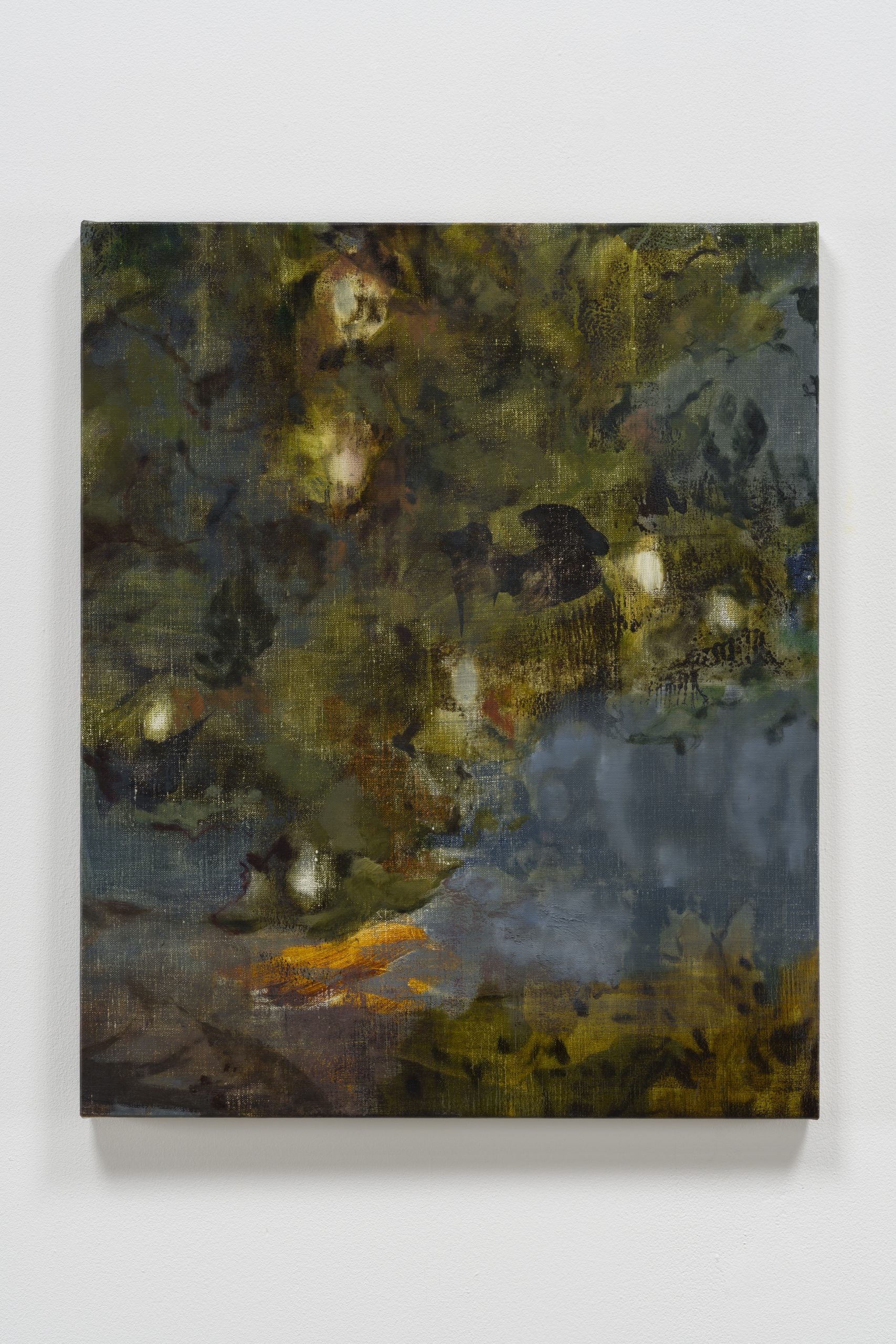 亚麻布面油画