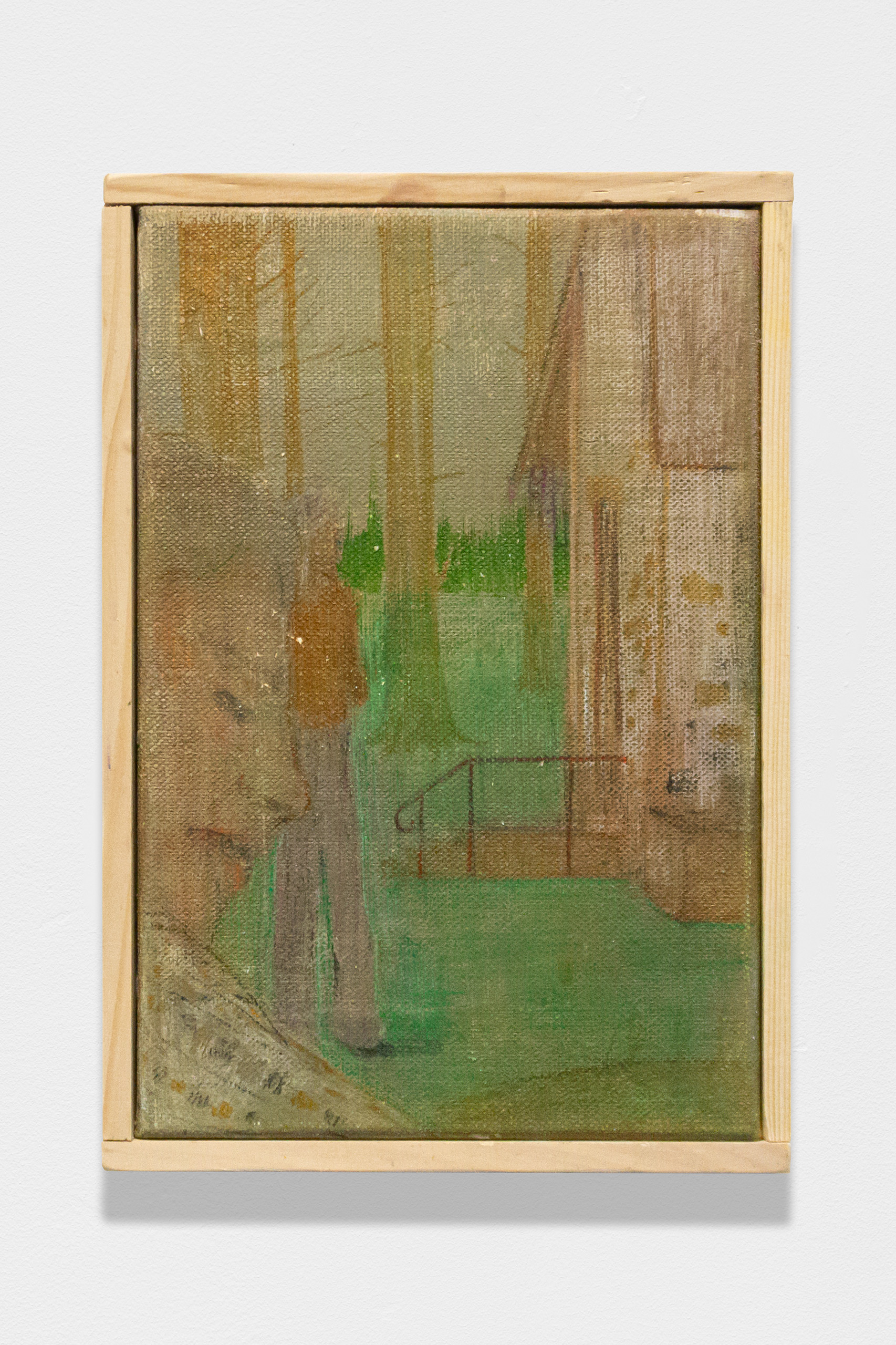 Watercolour and pencil on linen