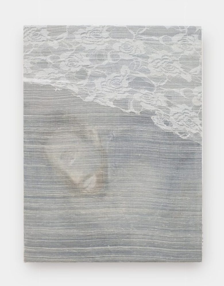 Oil on wood, lace, Piña