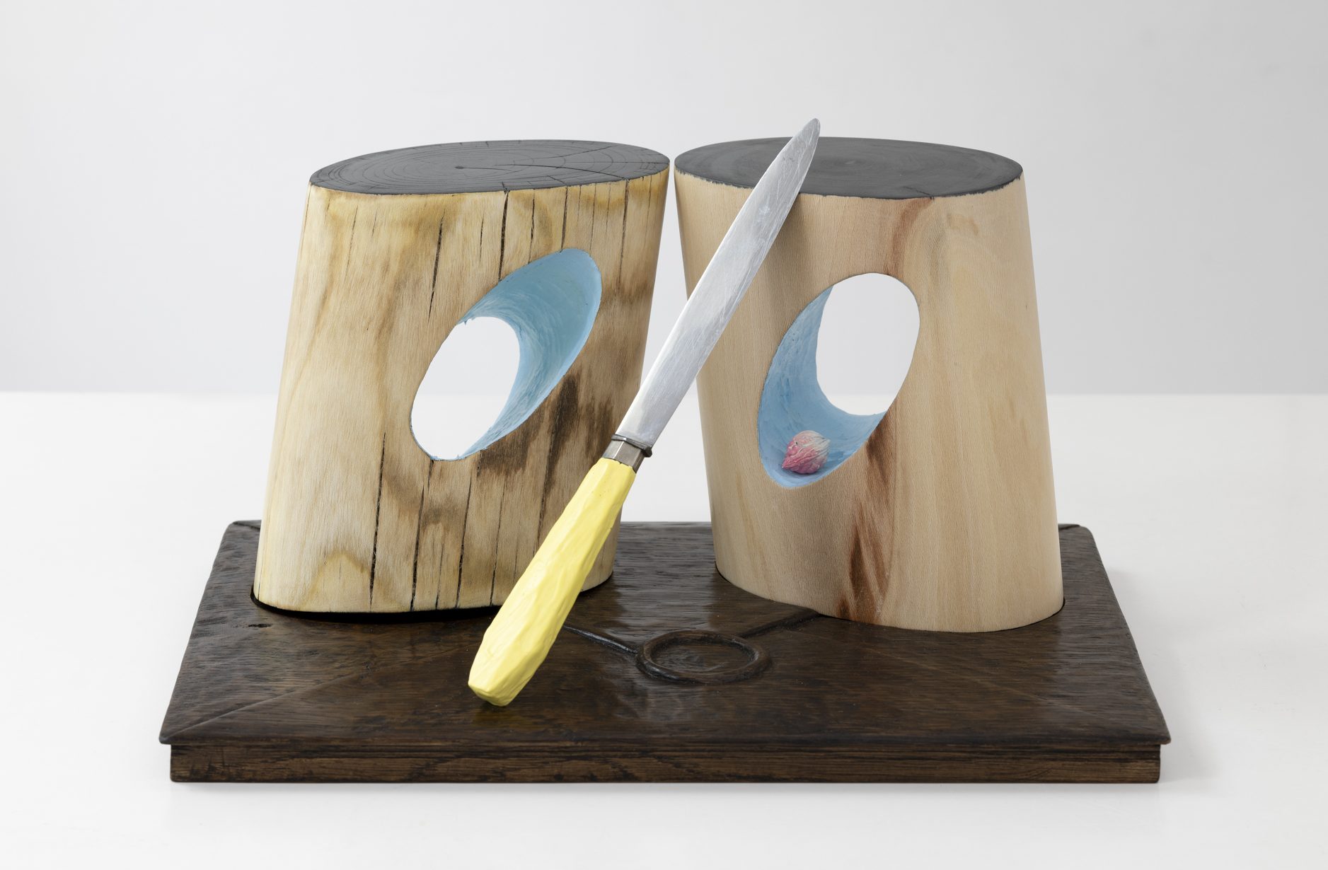 Wood, wood stain, vinyl paint