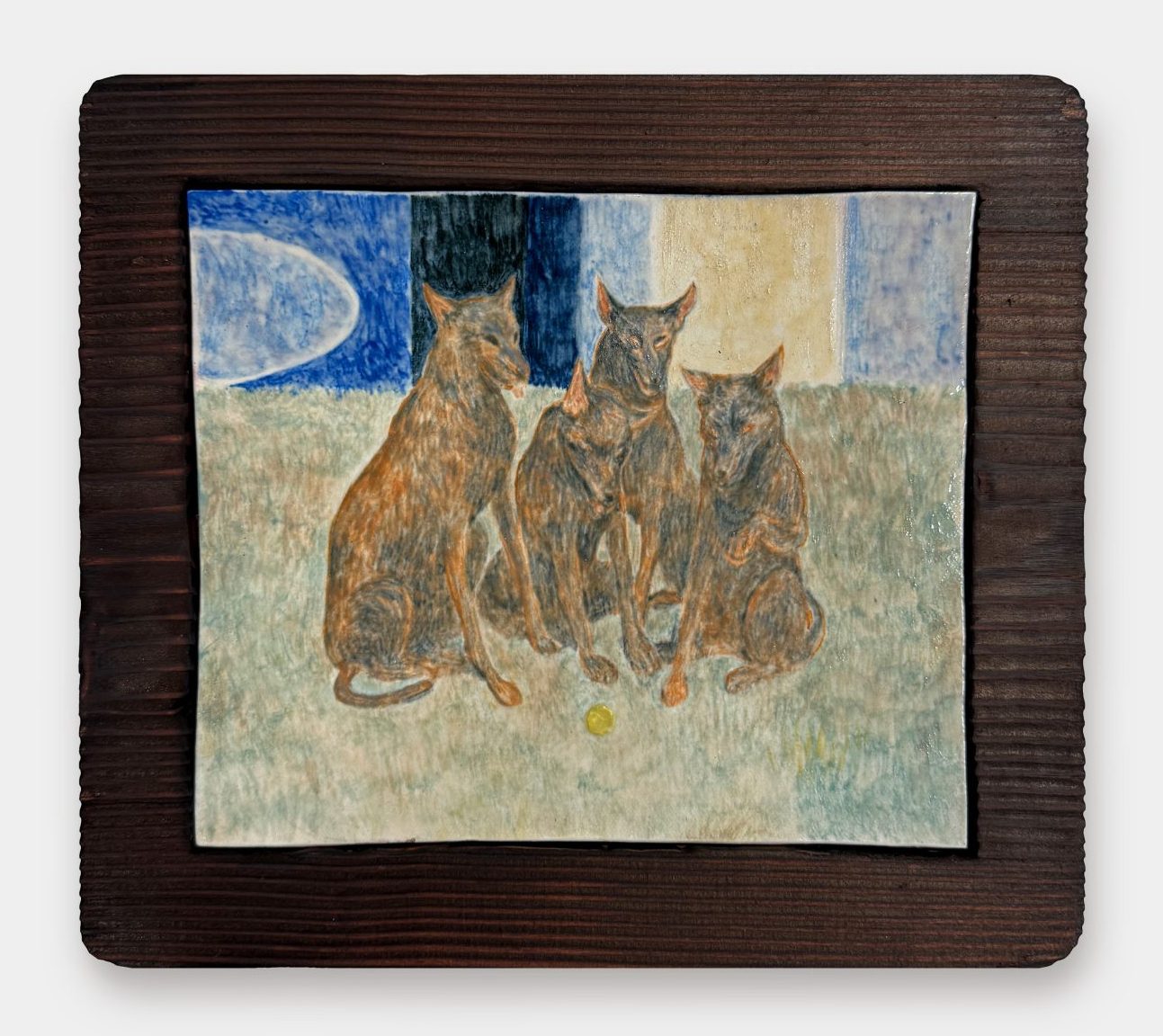 Coloured Porcelain, wood