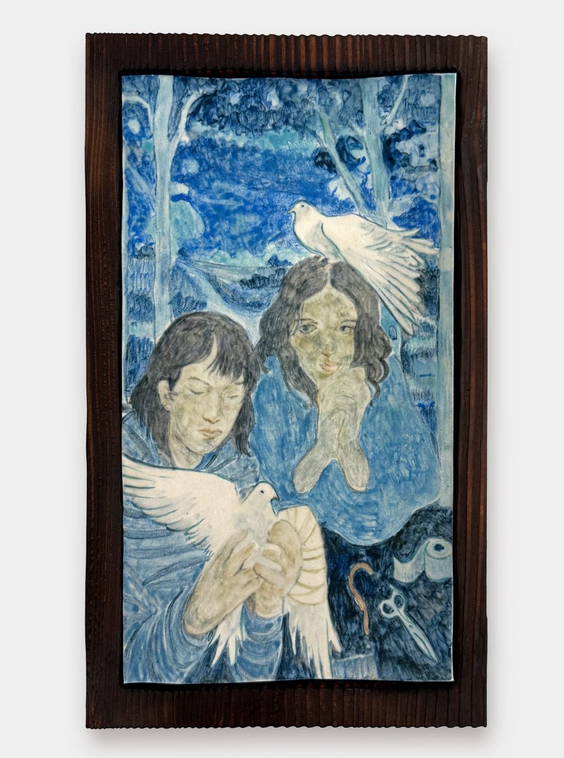 Coloured Porcelain, wood