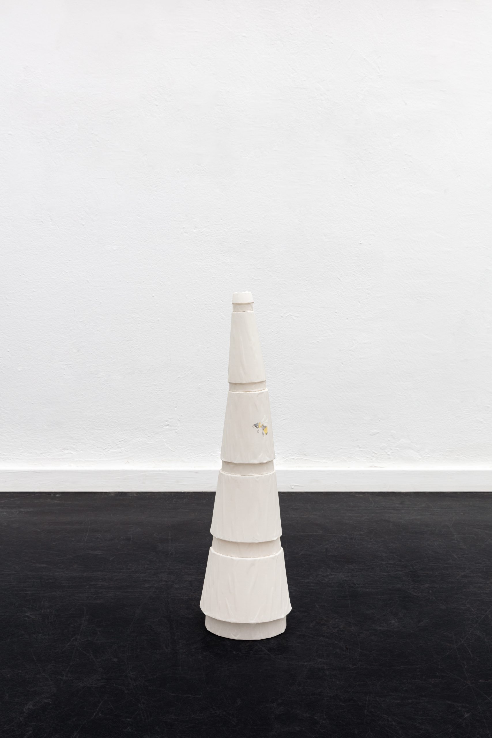 Mineral pigment  on silk, PEGT