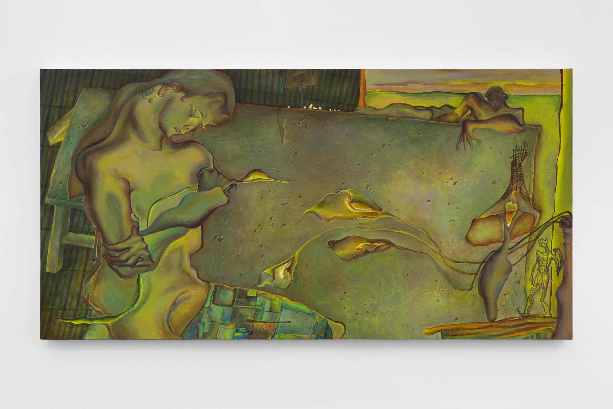 Acrylic and marker on canvas