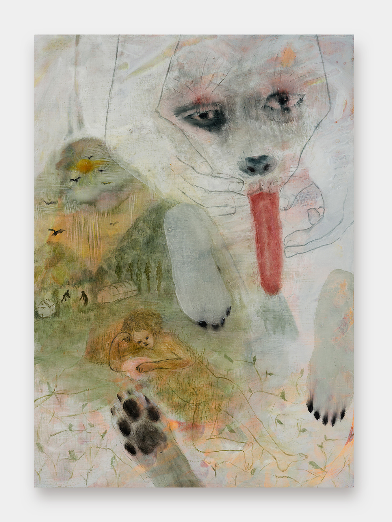 Oil on canvas, panel